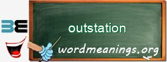 WordMeaning blackboard for outstation